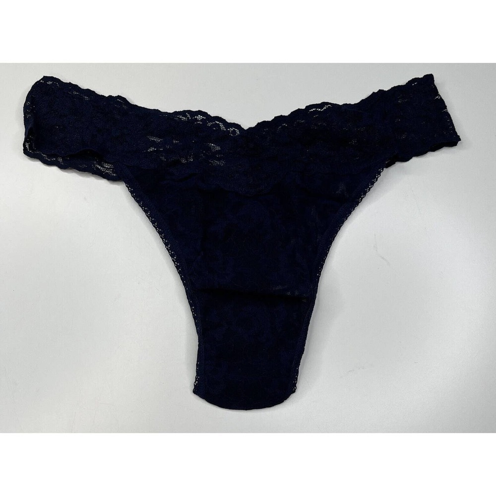 NWT Hanky Panky Original  Lace Panties Size 4-14 Women’s Navy Blue